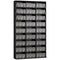 Media Storage Cabinet, 9-Tier DVD Shelf with 21 Adjustable Shelves, Holds 835 CDs, 500 DVDs or 640 Blu-rays, Black