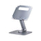 Telescopic Laptop Stand, 360 Swivel Base, Rotating Computer Riser for Desk, Adjustable Height and Tilt, Max 11lb/5kg, Aluminum Build, Portable Design