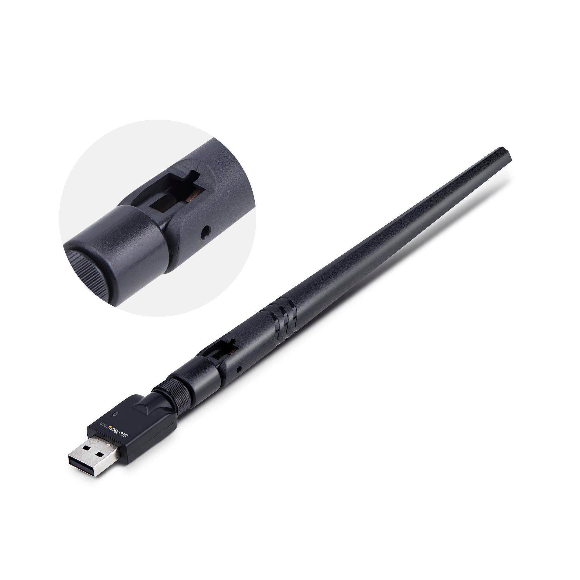 USB Bluetooth 5.3 Class 1 Adapter Dongle for PC/Laptop, Long-Range Connectivity for Keyboard, Mouse, Audio Streaming and PAN Networking, Windows/Linux 