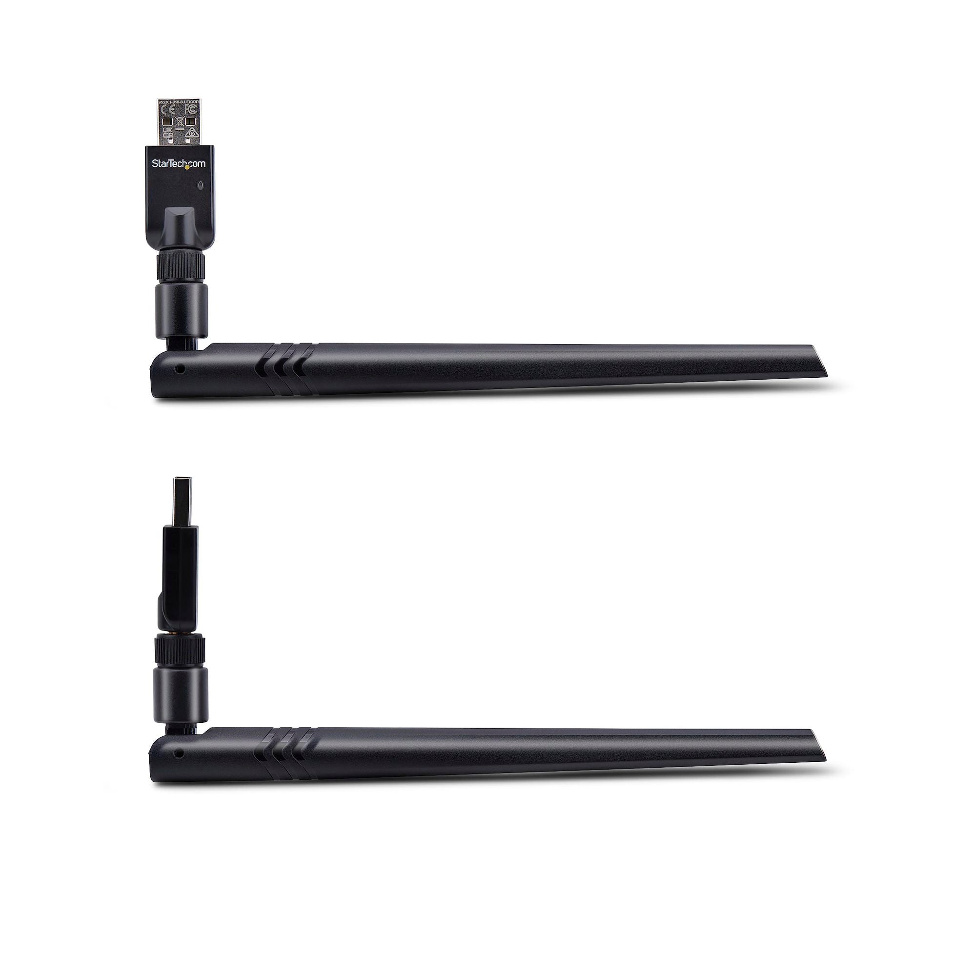 USB Bluetooth 5.3 Class 1 Adapter Dongle for PC/Laptop, Long-Range Connectivity for Keyboard, Mouse, Audio Streaming and PAN Networking, Windows/Linux 