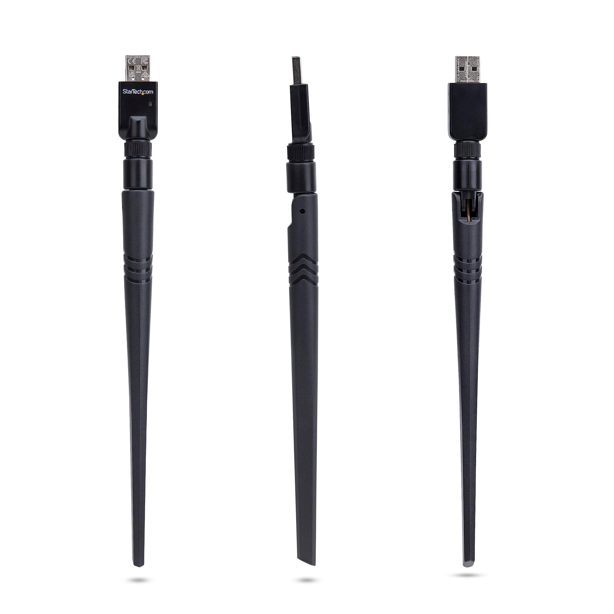 USB Bluetooth 5.3 Class 1 Adapter Dongle for PC/Laptop, Long-Range Connectivity for Keyboard, Mouse, Audio Streaming and PAN Networking, Windows/Linux 