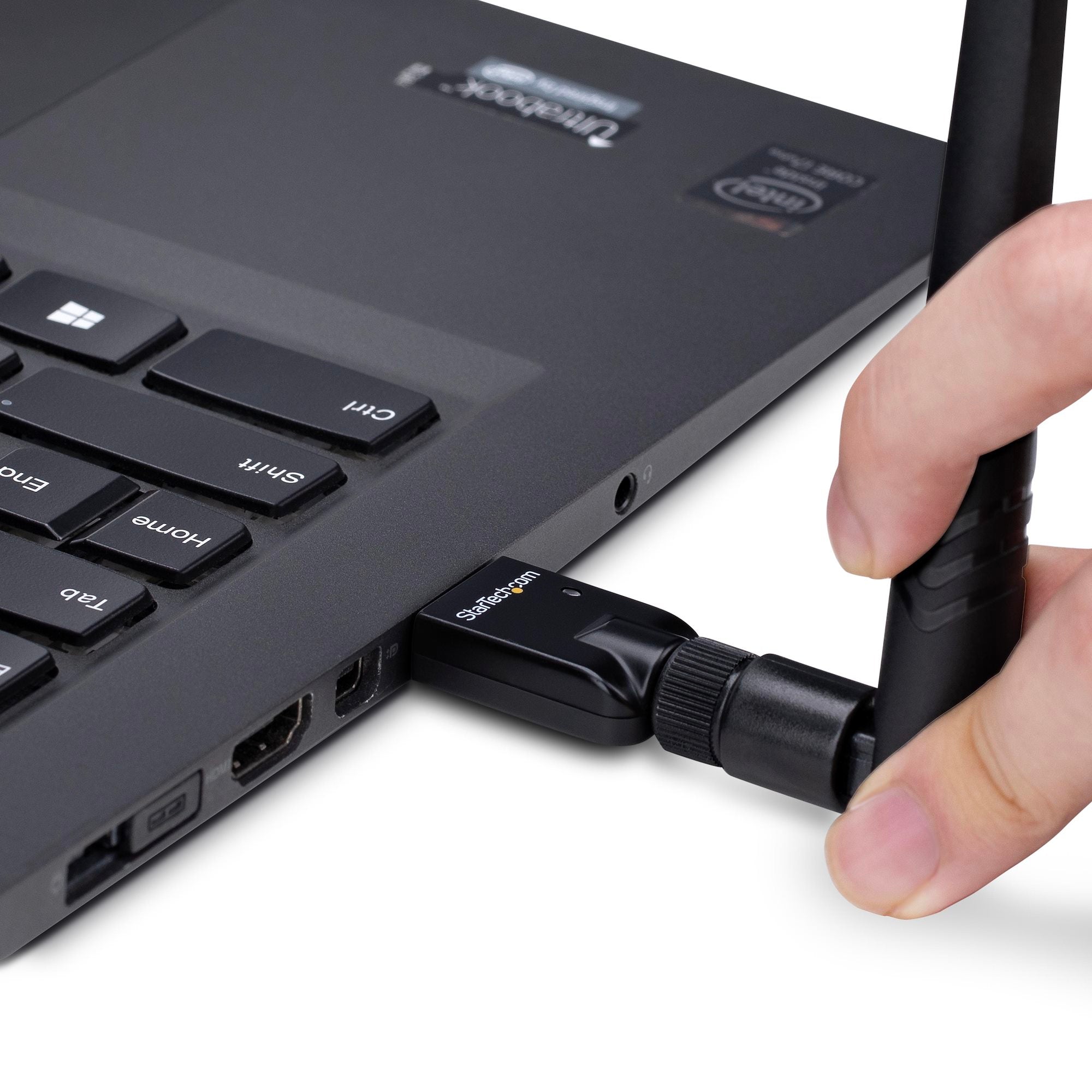 USB Bluetooth 5.3 Class 1 Adapter Dongle for PC/Laptop, Long-Range Connectivity for Keyboard, Mouse, Audio Streaming and PAN Networking, Windows/Linux 