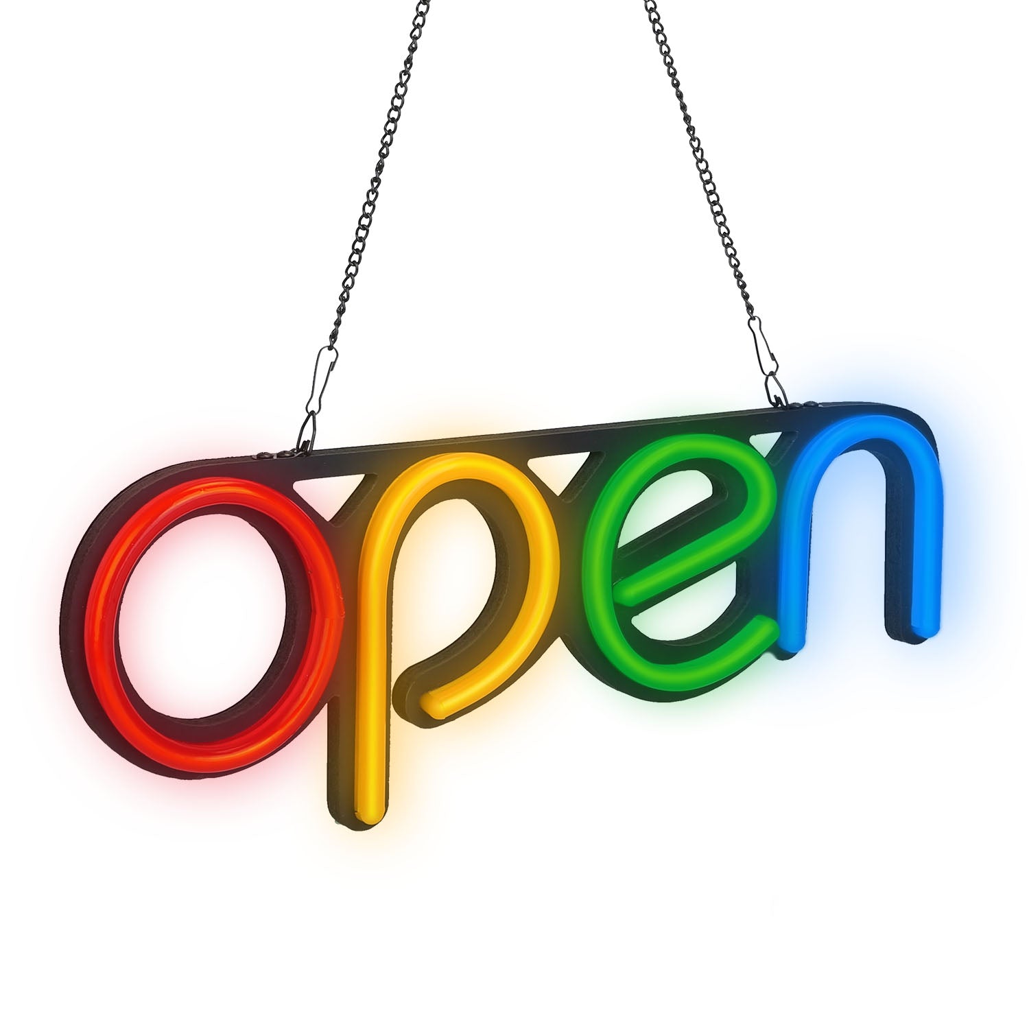 Neon Open Sign Light 15.75x6in Business Store Café Restaurant Bar Salon Commercial Lighting 