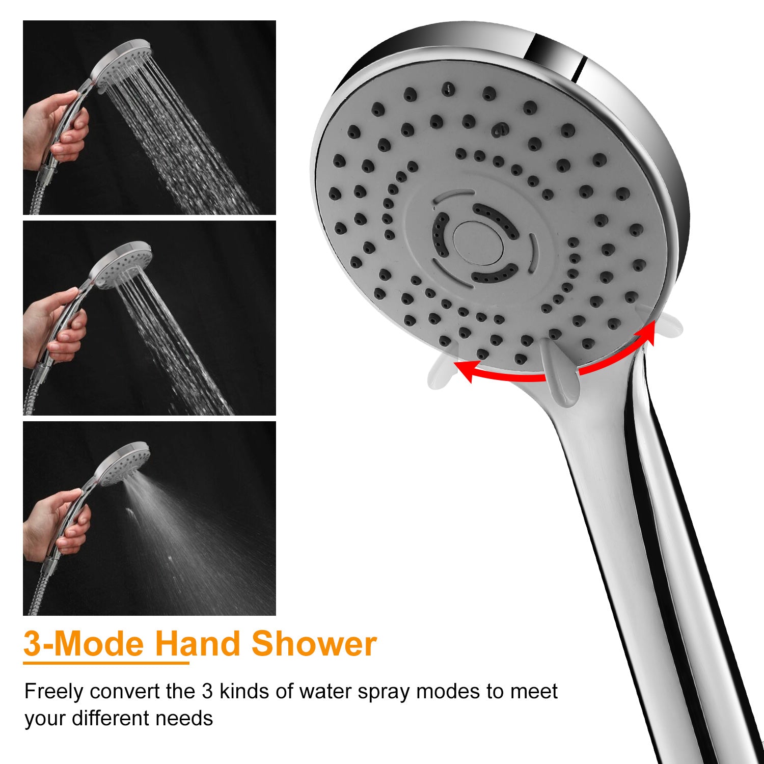 Bathroom Sink Faucet Mixer Tap with Handshower Sink Faucet Sprayers Hose Rinser for Baby Adult Showering Hair Washing Pet Cleaning 