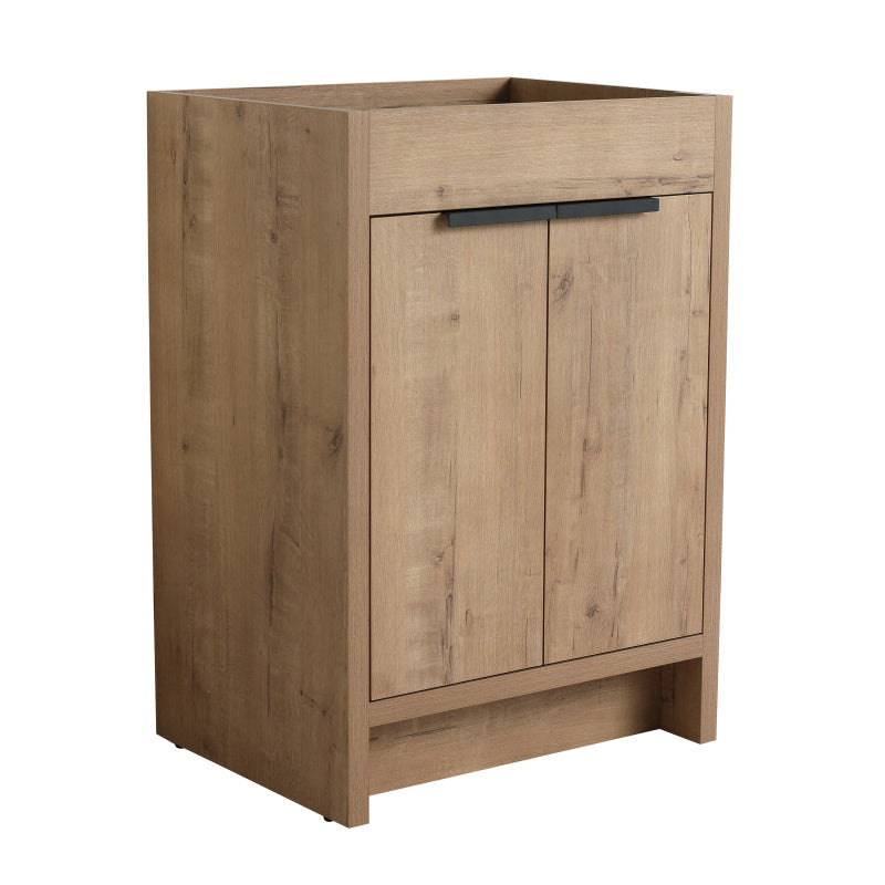 24" Freestanding Bathroom Vanity 2 Soft-Close Cabinet Doors (KD-PACKING Only Vanity without Top 