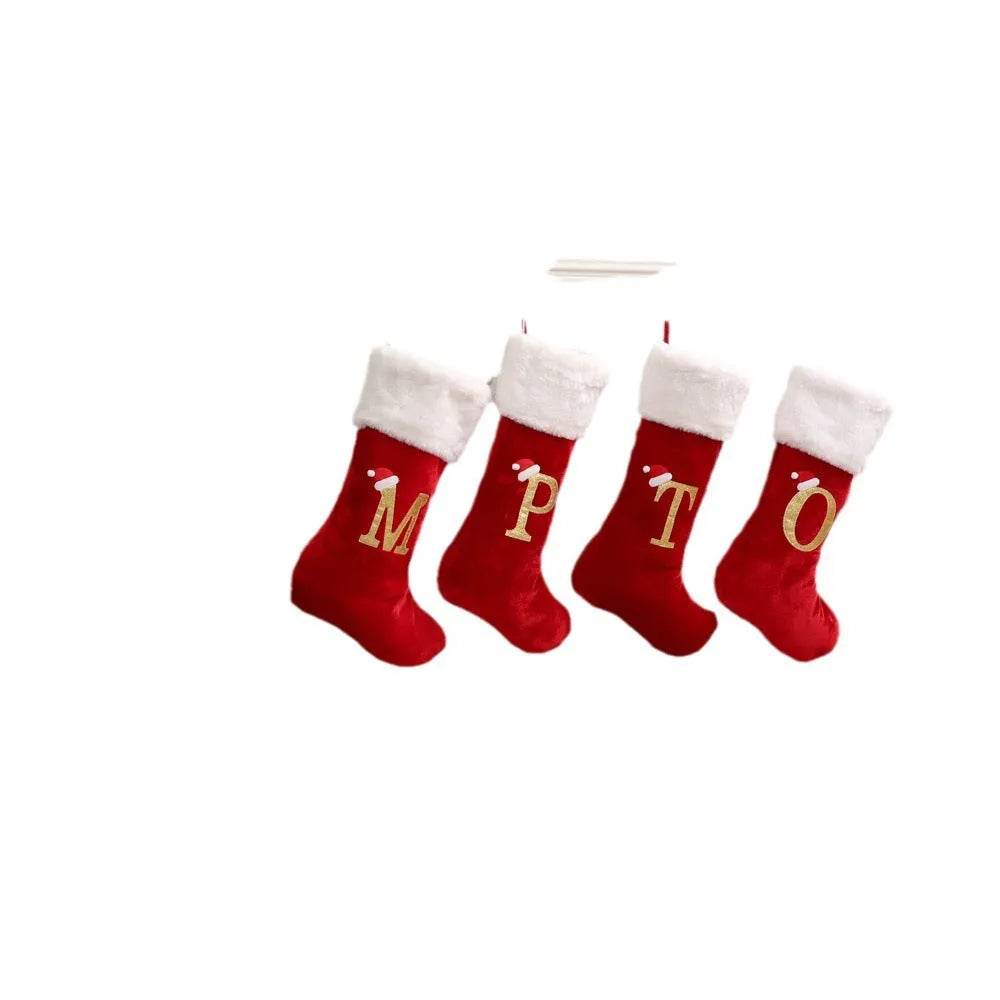 Christmas Letter Christmas Stockings Decorative Pendant 