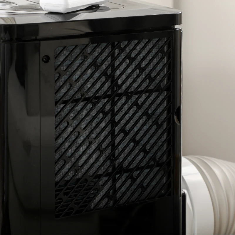 8000 BTU Portable Air Conditioner with Cooling, Dehumidifier, Remote Control, 24-Hour Timer, Window Mount Kit, Black