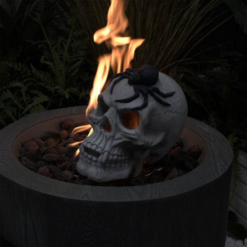 Demon Skull,Suitable For Outdoor Fireplace And Fire Pit, Halloween Decoration 