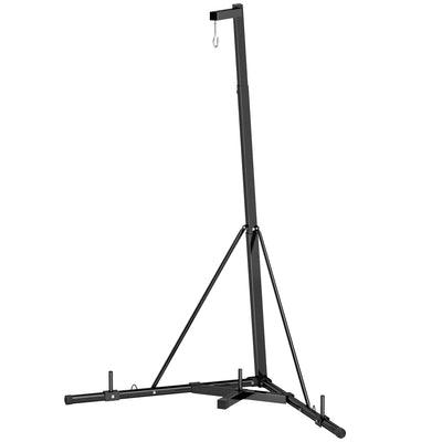 Soozier Adjustable Height Punching Bag Stand Foldable Heavy Bag Stand with Weighted Base for Boxing Training Home Gym 