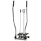 Soozier Twist Stair Stepper Exercise Machine with Rocking Handlebars, Cardio Climber Exercise Equipment with Hydraulic Resistance, LCD Display for Home Workout Exercise, Silver