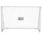 Soozier 6ft x 4ft Soccer Goal Net with Metal Frame, PE Mesh, Ground Stakes, Easy Assembly, White