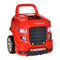 Qaba Educational Kids Truck Engine Toy Set Car Service Station Playset with Steering Wheel Horn Light RC Car Key Red