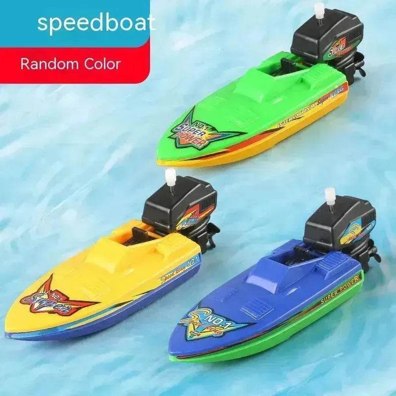 Baby Color Cognition Yacht Speedboat Sailing Motor Boat Summer Water Bath Toys 
