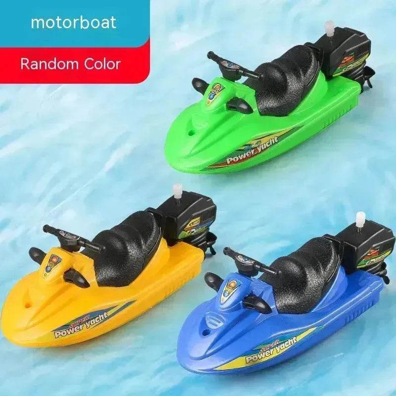 Baby Color Cognition Yacht Speedboat Sailing Motor Boat Summer Water Bath Toys 