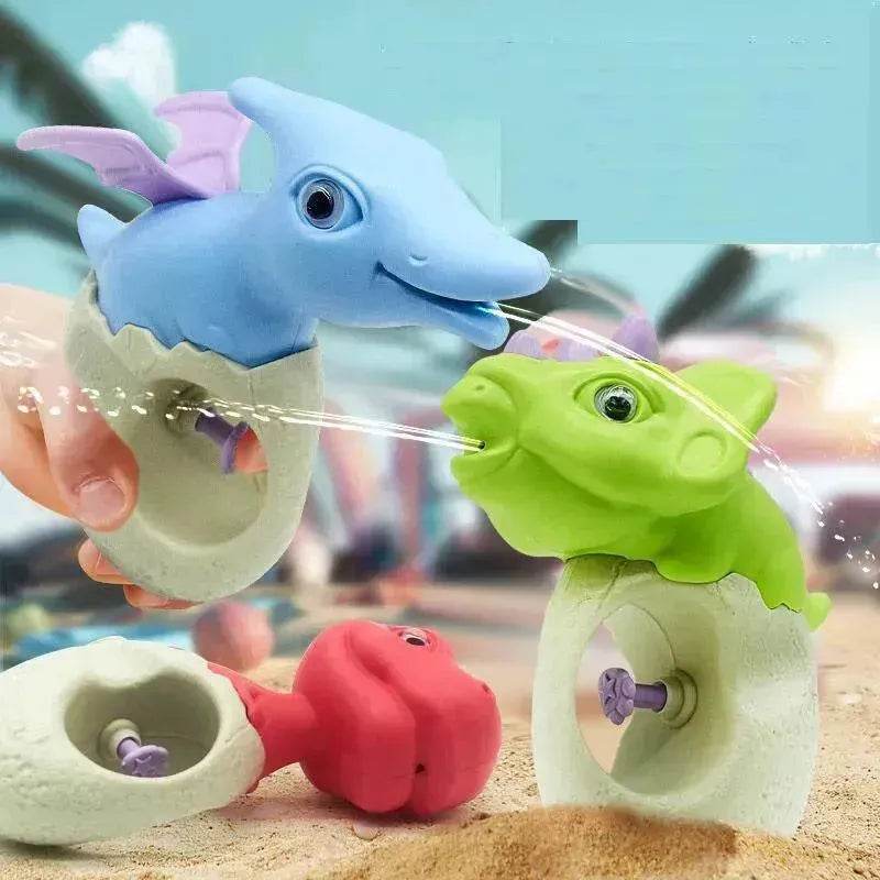 Baby Dinosaur Water Gun Toys For Kids Summer Beach Squirt Blaster Pistol Spray Bath Swim Game Toy For Children Shower Tool 
