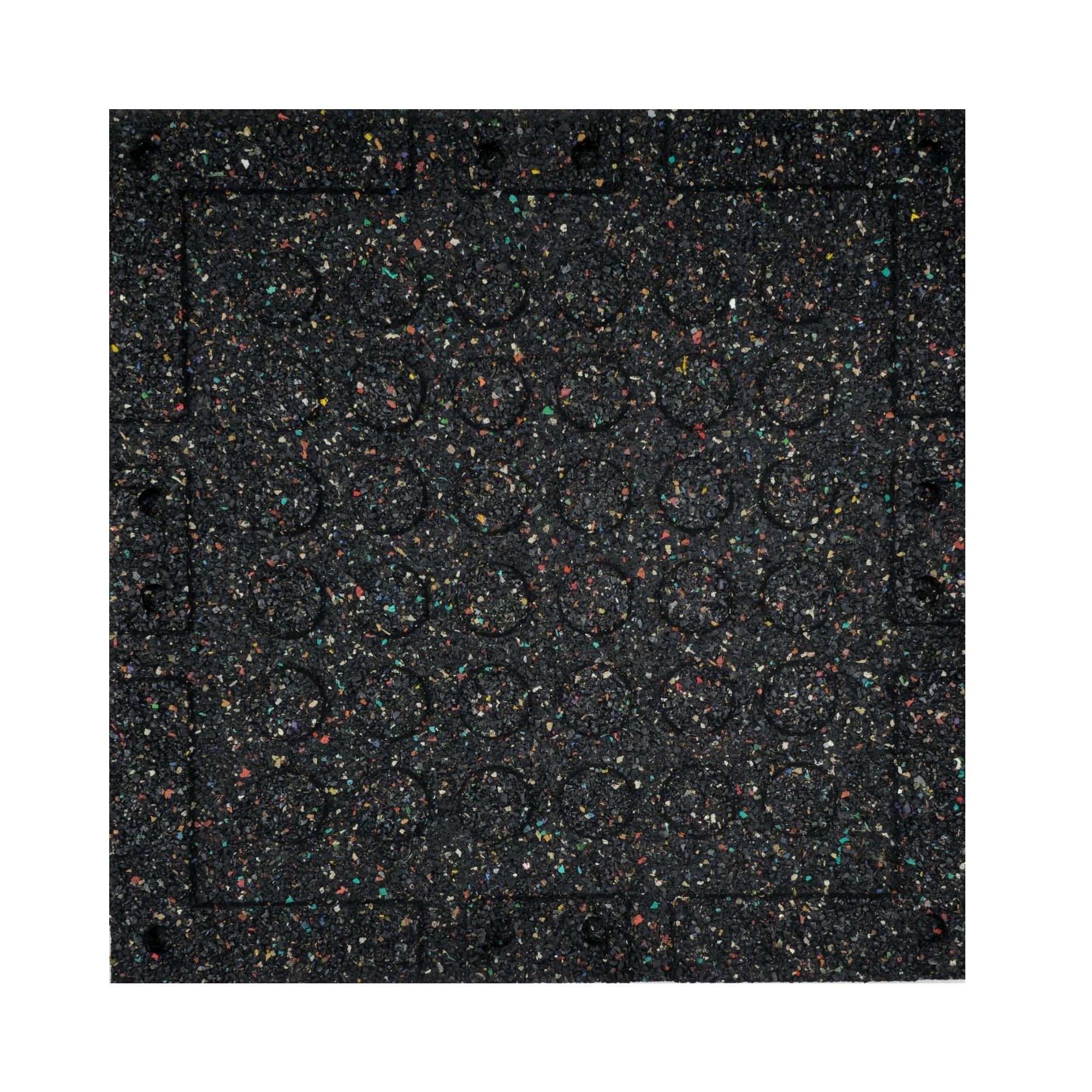 HAJEX Hard Floor Mats for Gym - Pack of 6 