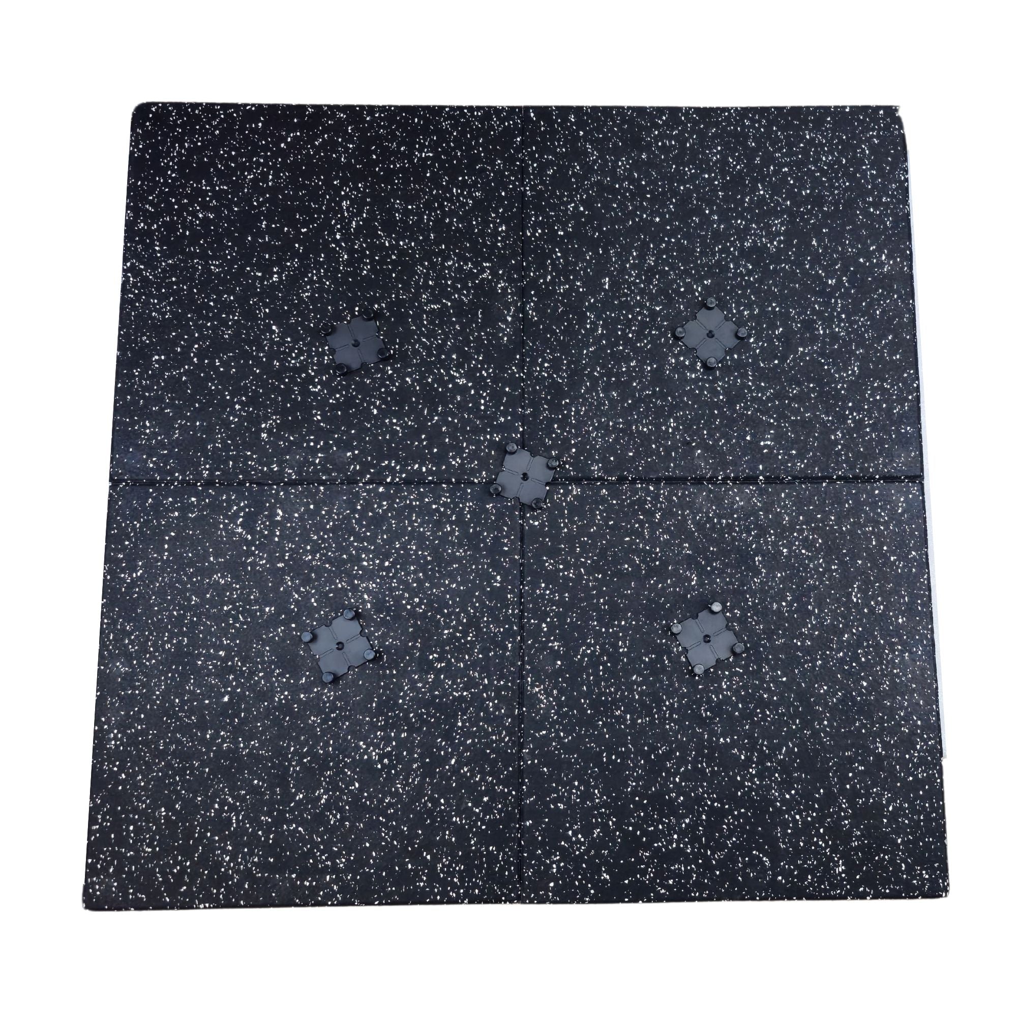 HAJEX Hard Floor Mats for Gym - Pack of 6 