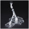 Action Base 1 Clear for 1/100 Scale Model Kits – Adjustable Display Stand for Gundam & Mecha Models, Stable & Transparent