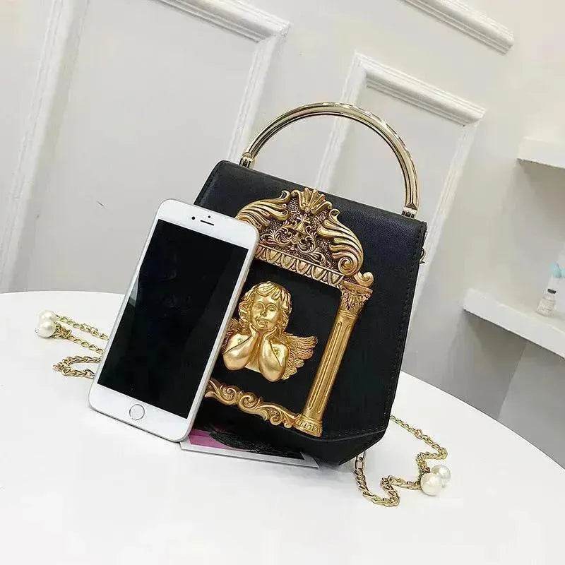 Baroque Angel Clutch Bag Chic Ladies shoulder Hand Bag 