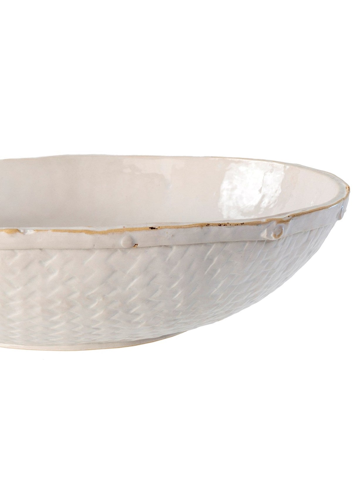 Basketweave Serving Bowl 