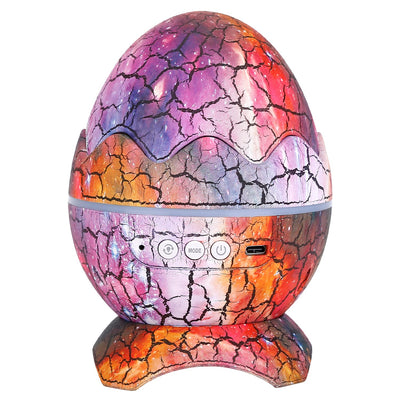 Star Projector Lamp Galaxy Light Dinosaur Egg Light Nebula Star Party Light Lamp with Wireless Speaker White Noise Remote Control 
