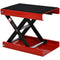 HOMCOM 1100lbs Motorcycle Jack, Height Adjustable Motorcycle Scissor Lift Jack with Anti-Slip Wide Deck for Home Garage, Red