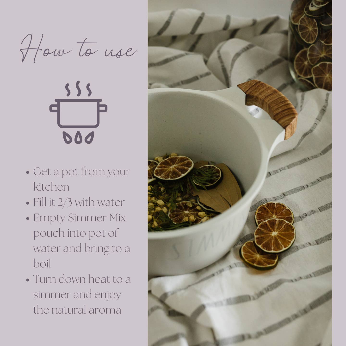 Be Cozy Simmer Pot Mix – Natural Jasmine Spice Aroma 