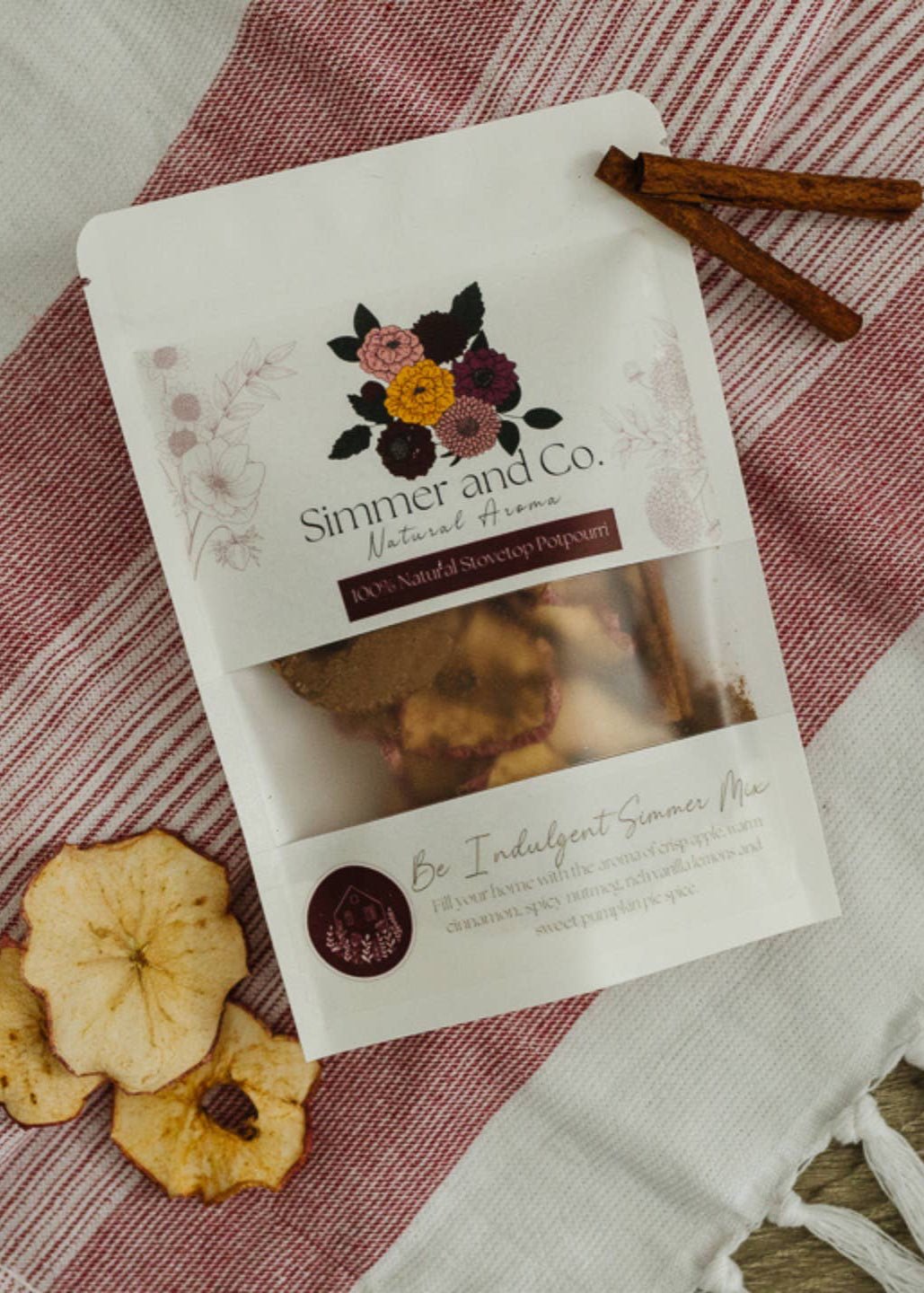 Be Indulgent Simmer Pot Mix – Cozy Apple Vanilla Spice 