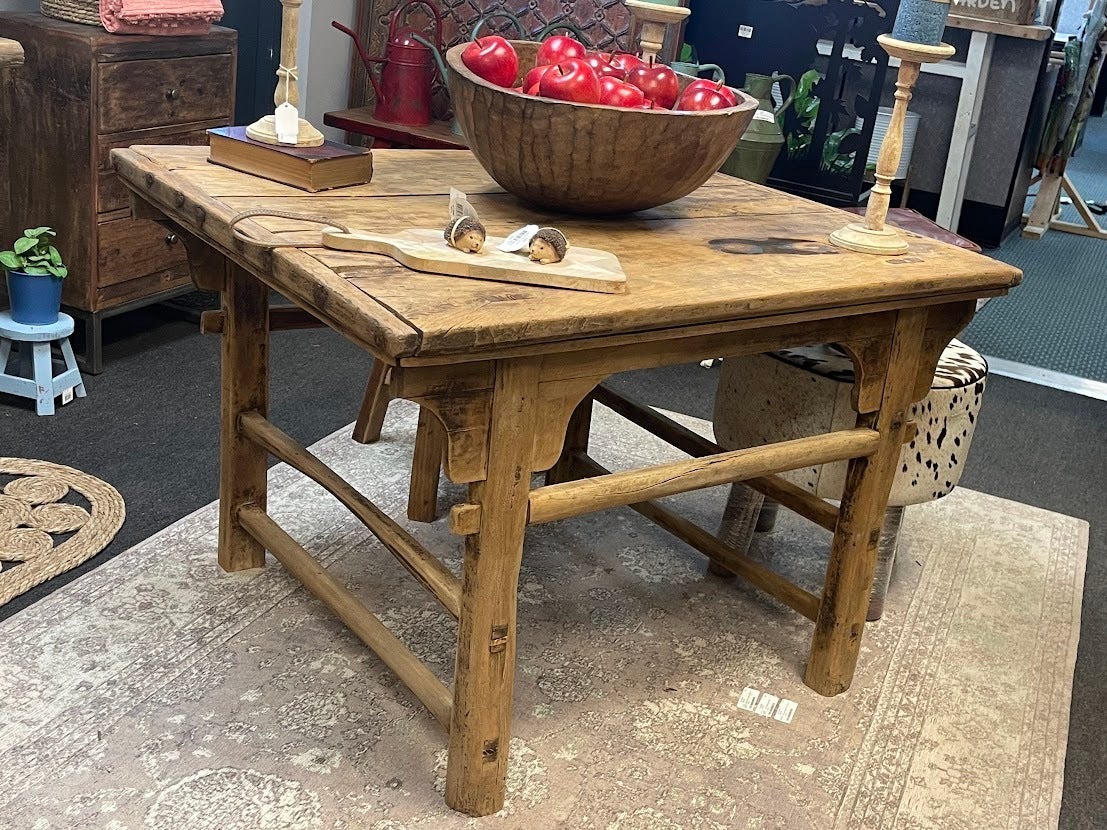 Wide Vintage Console Table Large 