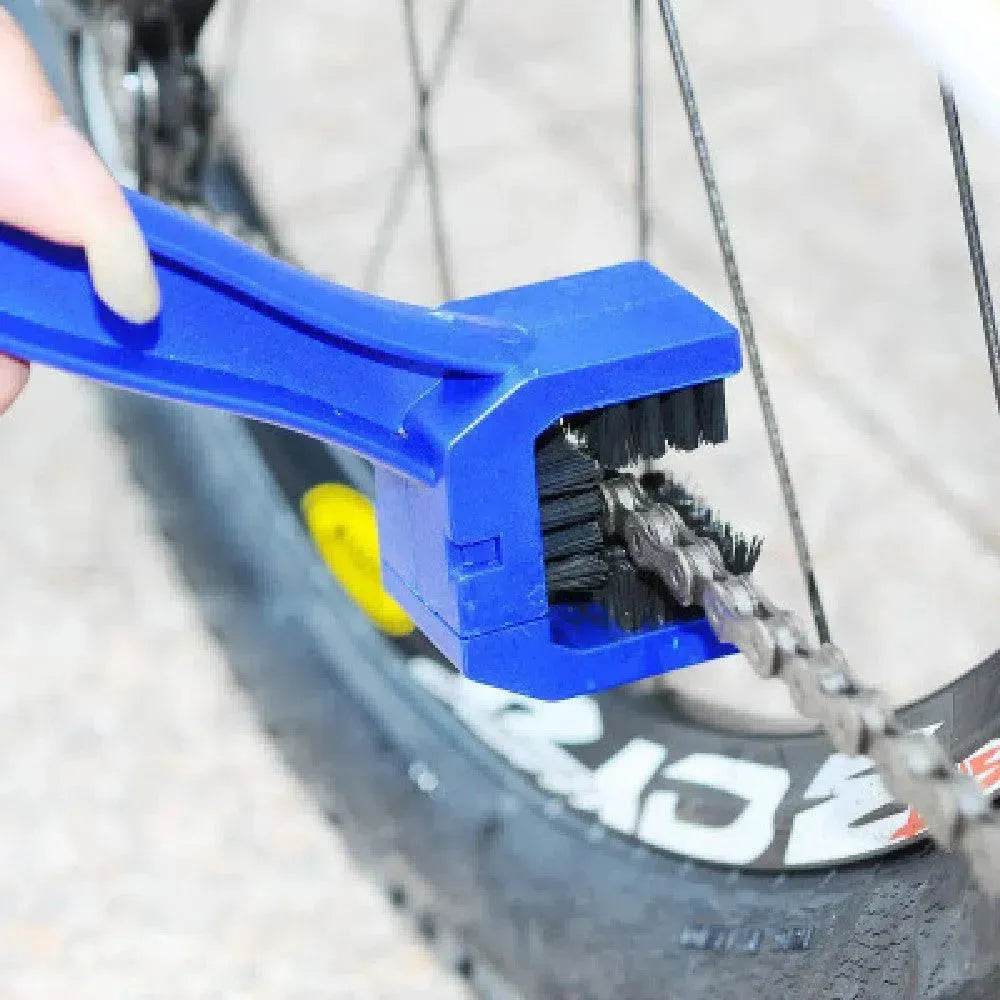 Bicycle Cleaning Tool Set Large Bristle Scrub Chain Cleaner Small Brush 