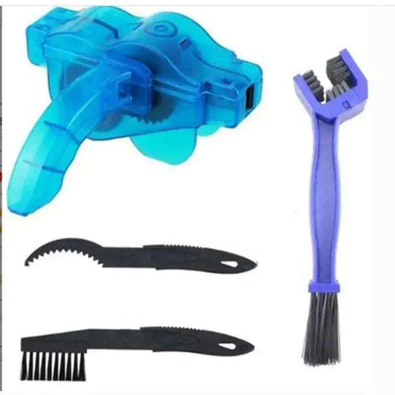 Bicycle Cleaning Tool Set Large Bristle Scrub Chain Cleaner Small Brush 