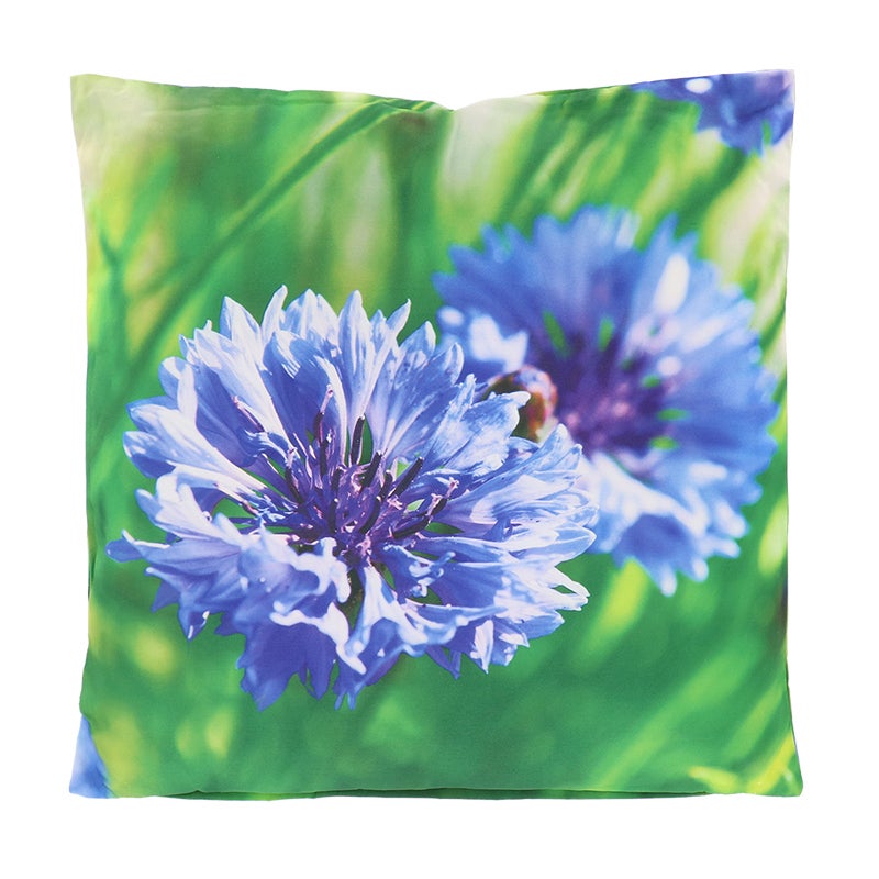 Outdoor Cushion With Purple Flower L 