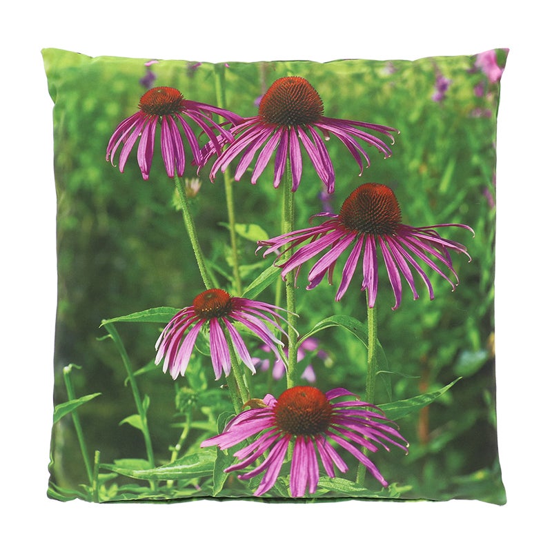 Outdoor Cushion With Purple Flower L 