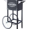 Popcorn Machine Cart Black 8oz – Premium Steel Popcorn Cart with 16
