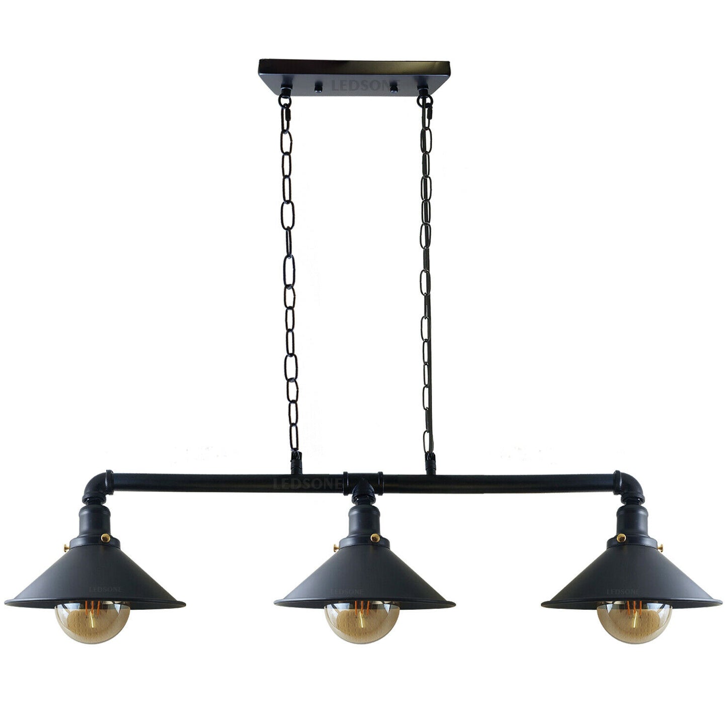 Industrial 3-way Ceiling Pipe Pendant Lights~1159