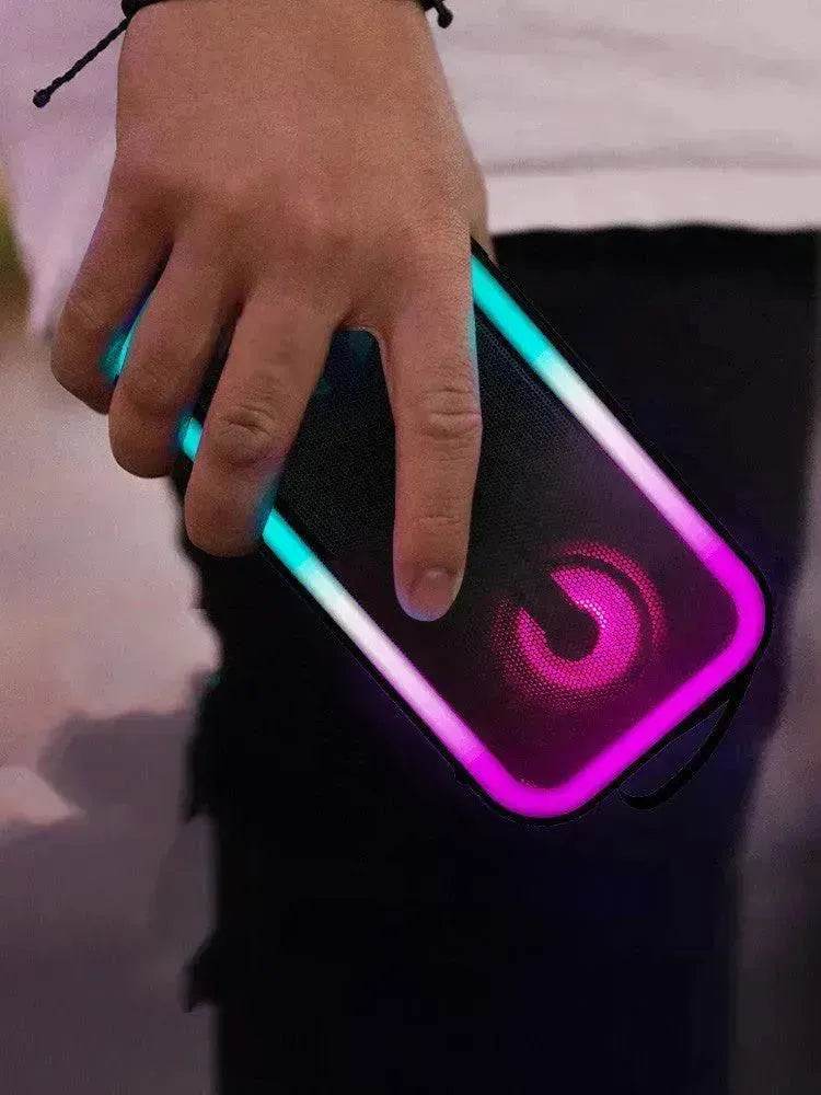 Bluetooth Speaker With Colored Lights, Dual Speakers, Household Ultra-large Volume 
