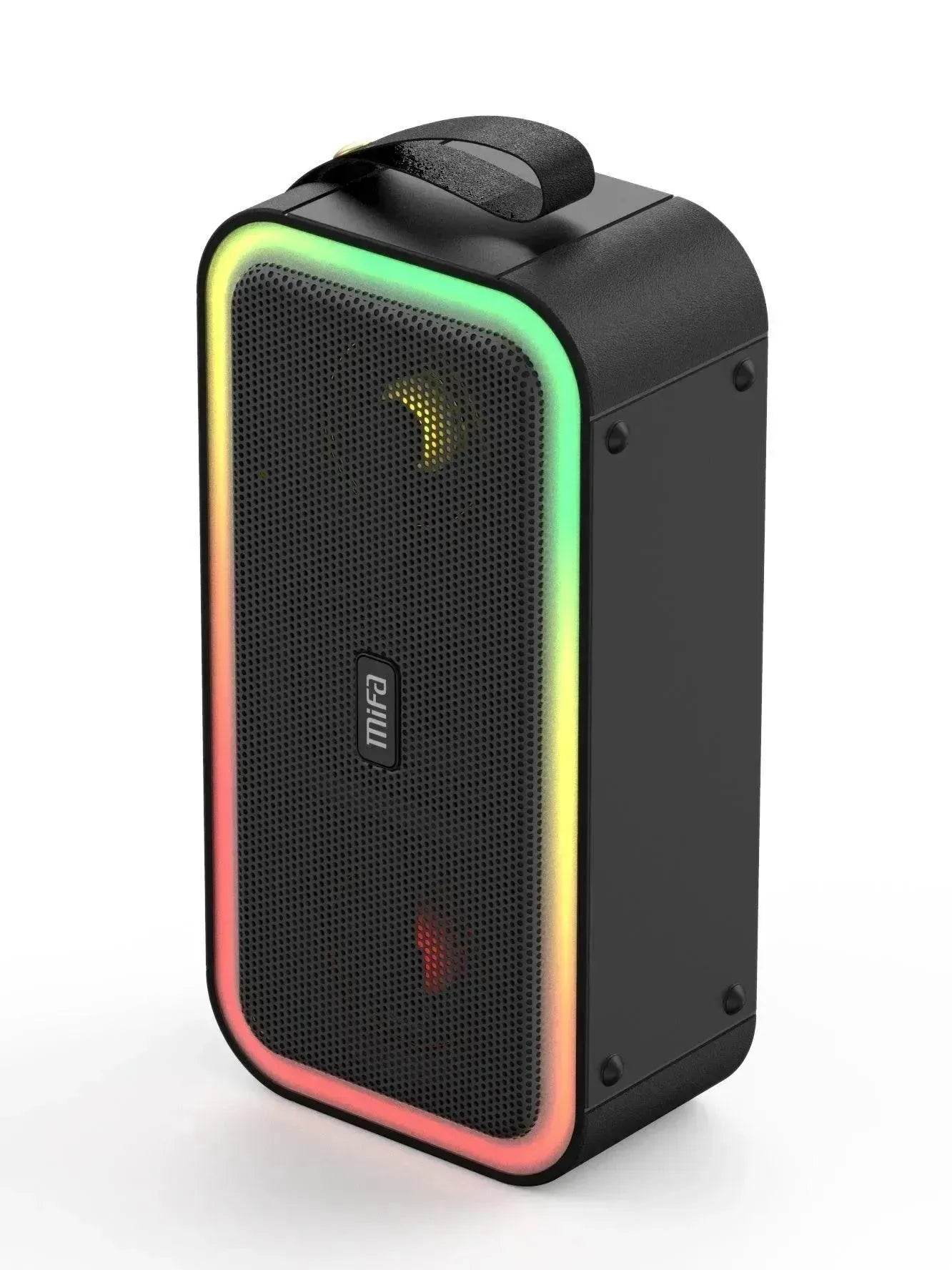 Bluetooth Speaker With Colored Lights, Dual Speakers, Household Ultra-large Volume 