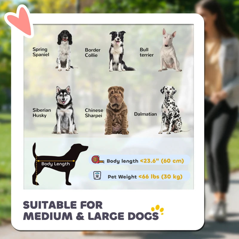 Foldable Pet Stroller with Universal Front Wheels, Shock Absorber, Dog Cat Carriage for Large & Medium Dogs, Red