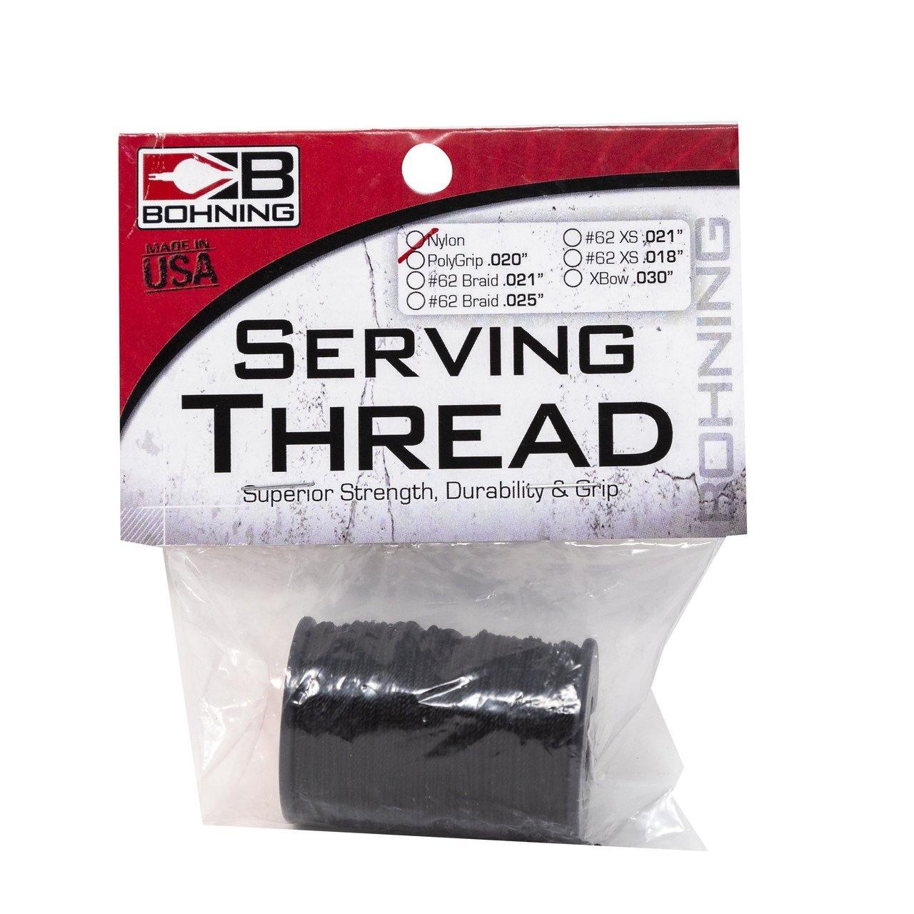 Bohning Archery Nylon Serving Thread, Black, .018" 