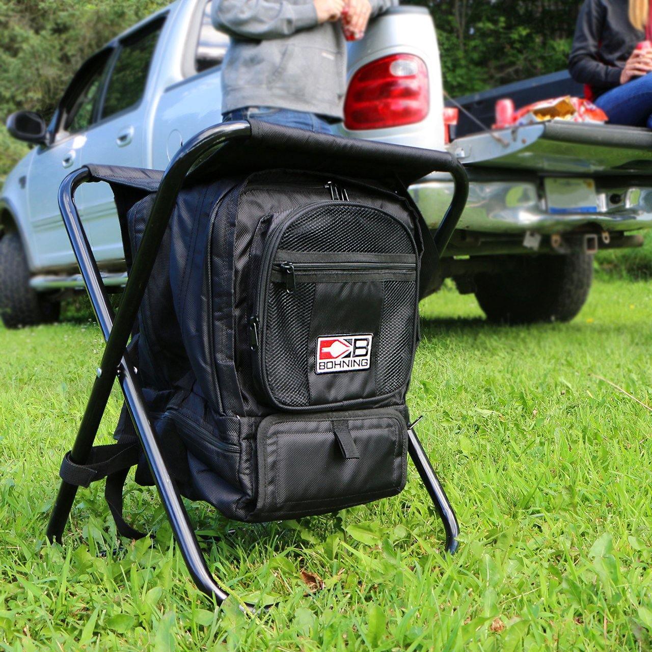 Bohning Archery Shooter Stool With Arrow Tubes/Umbrella Holder 
