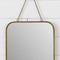 Brass Framed Mirror with Chain – 12