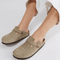 Bruin Clogs – Cowhide Suede Slip-Ons with Cork Footbed & Rubber Sole, Arch Support & All-Day Comfort