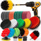 Brush Cleaning Combo Set – 37-Piece Household Disc Brushes with High-Temperature PP Bristles and Comfortable Grip Handles for Versatile Cleaning