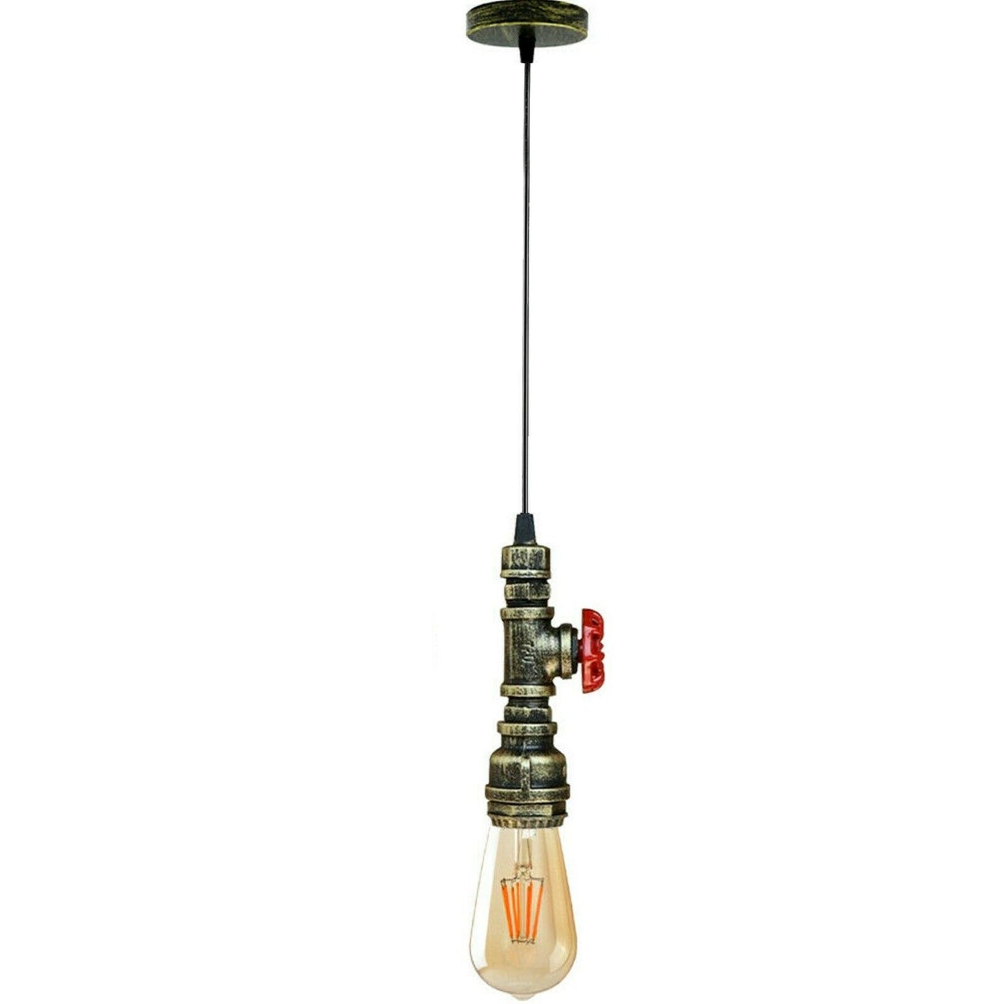 Industrial Steampunk Water Pipe Pendant Light~1162