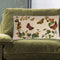 Butterflies Pillow – Embroidered Cotton Cushion with Colorful Butterfly & Floral Design, 24