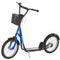 Aosom Kick Scooter with Adjustable Handlebar, Kids Scooter with 2 Brakes Basket Cupholder 16