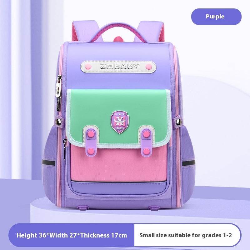 British Style School Bag Ergonomic Spine Supportive Backpack 