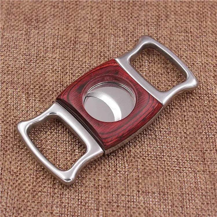 Stainless Steel Cutter - Thickened Wood Inlaid 