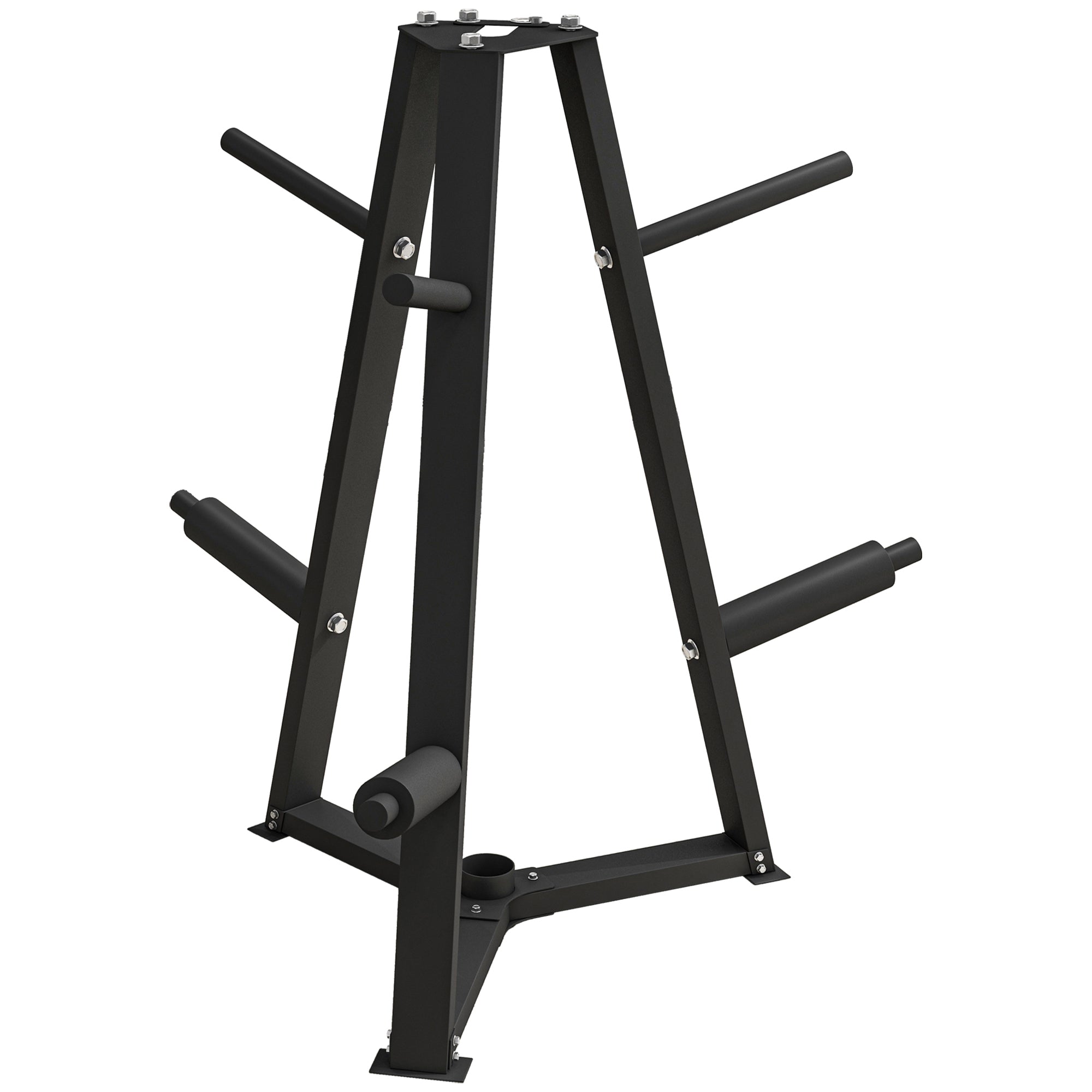 Soozier Weight Rack for 1-Inch or 2-Inch Weight Plates, 660LBS Capacity Weight Plate Rack for Home Gym Storage 