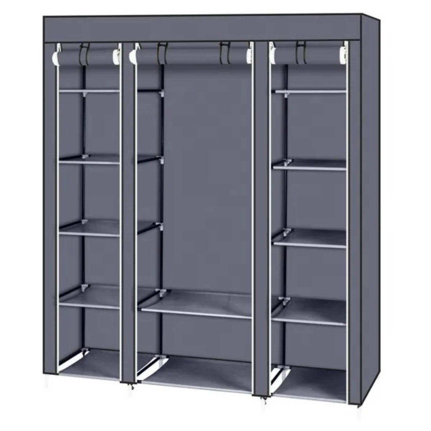 69 Portable Clothes Closet Wardrobe Storage Organizer With Non 